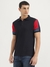 Mens Relaxed Fit Polo Neck Solid Tshirt