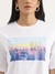 Womens Regular Round Neck Graphic Print T-Shirt