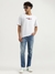 Mens Boxy Round Neck Graphic Print T-Shirt