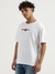 Mens Boxy Round Neck Graphic Print T-Shirt