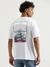Mens Boxy Round Neck Graphic Print T-Shirt