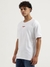Mens Boxy Round Neck Graphic Print T-Shirt
