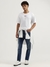 Mens Boxy Round Neck Graphic Print T-Shirt