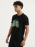 Mens Regular Round Neck Graphic Print T-Shirt