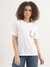 Womens Round Neck Solid Tshirt