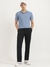 Mens Regular Fit Johny Collar Solid Tshirt
