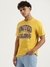 Mens Relaxed Round Neck Typography T-Shirt