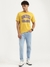 Mens Relaxed Round Neck Typography T-Shirt