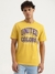 Mens Relaxed Round Neck Typography T-Shirt