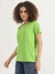Womens Round Neck Solid Tshirt