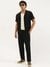 Mens Textured Relaxed Fit Trousers