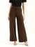 Womens Solid Straight Fit Pants