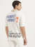 Mens Oversized Fit Polo Neck Printed Tshirt