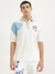 Mens Oversized Fit Polo Neck Printed Tshirt