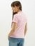 Womens Johny Collar Patterned Polo T-Shirt