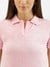 Womens Johny Collar Patterned Polo T-Shirt