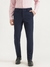 Mens Solid Slim Fit Trousers