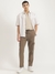 Mens Solid Relaxed Fit Trousers