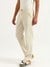 Mens Solid Straight Fit Trousers