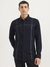 Mens Slim Fit Spread Collar Striped Shirt