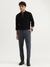 Mens Slim Spread Collar Solid Shirt