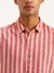 Mens Regular Fit Spread Collar Vertical Stripes Shirt