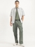Mens Oversized Fit Spread Collar Striped Shirt