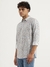 Mens Regular Spread Collar Printed Shirt