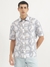 Mens Oversized Fit Spread Collar Printed Shirt