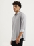 Mens Regular Semi-Cutaway Geometric Print Shirt