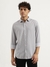 Mens Regular Semi-Cutaway Geometric Print Shirt