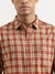 Mens Regular Spread Collar Checkered Shirt