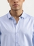 Mens Slim Spread Collar Solid Shirt