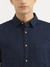 Mens Regular Fit Spread Collar Textured Shirt