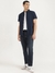 Mens Regular Fit Spread Collar Textured Shirt