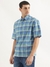 Mens Oversized Fit Spread Collar Checkered Shirt