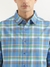 Mens Oversized Fit Spread Collar Checkered Shirt
