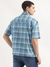 Mens Oversized Fit Spread Collar Checkered Shirt