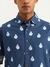 Mens Oversized Fit Spread Collar Coconut Print Shirt