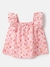 Girls Kidswear Relaxed Fit Square Neck Seashell Cami Top