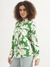 Womens Spread Collar Printed Shirt