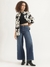 Womens Spread Collar Printed Shirt
