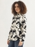 Womens Spread Collar Printed Shirt