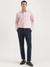 Mens Slim Fit Spread Collar Solid Shirt