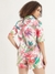 Womens Resort Collar Printed Shirt