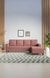 neudot Roman LHS Sectional Sofa for Living Room |6 Person Sofa|Premium Fabric with Cushioned Armrest | Solid Wood Frame|6 Seater in Ceramic Pink Color