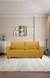 neudot Melody Sofa for Living Room |3 Persons Sofa|Premium Fabric with Padded Cushioned Armrest | Solid Wood Frame|3 Seater in Husky Yellow Color
