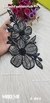 Elegant Black Handcrafted Floral Patch