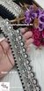 Black Pearl Blossom Scallop Embroidery Lace