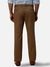 Men Super Slim Fit Solid Medium Khaki Trouser